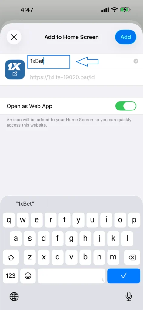 Mengunduh Aplikasi 1xBet untuk iOS (iPhone/iPad)